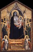 GIOTTO di Bondone Throning God mother with the child France oil painting artist
